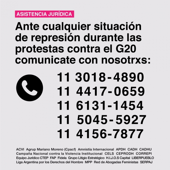 posible represión g20
