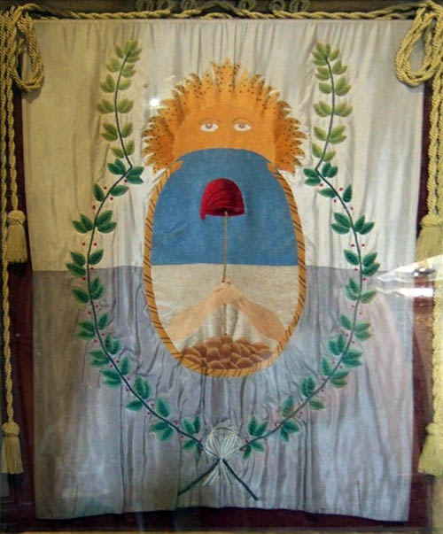 Bandera del ejército de los Andes