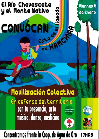 flyer movilización río chavacaste