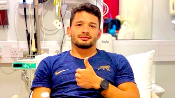 Lautaro Bazán Vélez lesionado en la rodilla izquierda regresará en Hamilton, el 25 de enero de 2020
