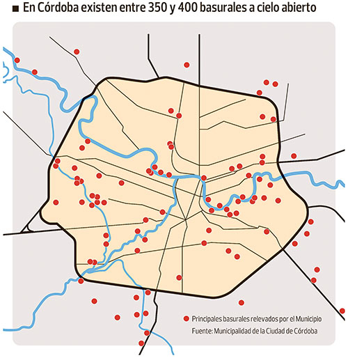 Mapa Cba - Basurales