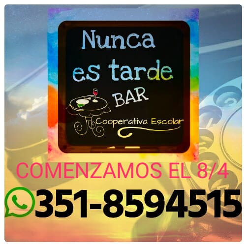 cooperativa escolar nunca es tarde
