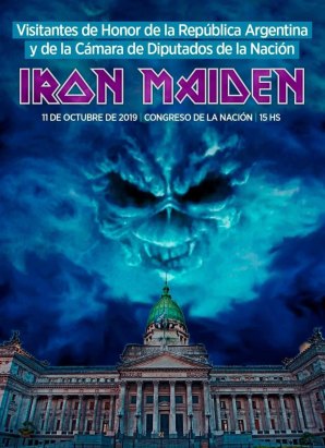 Iron Maiden Congreso de La Nacion flyer