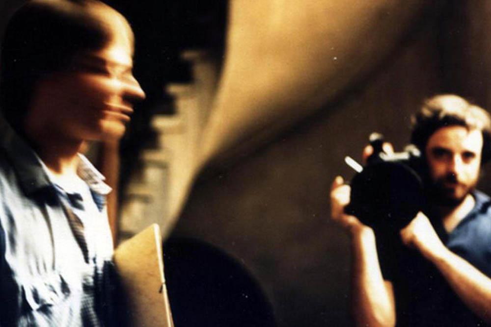 Carlos Echeverría filmando _Juan como si nada hubiera sucedido_