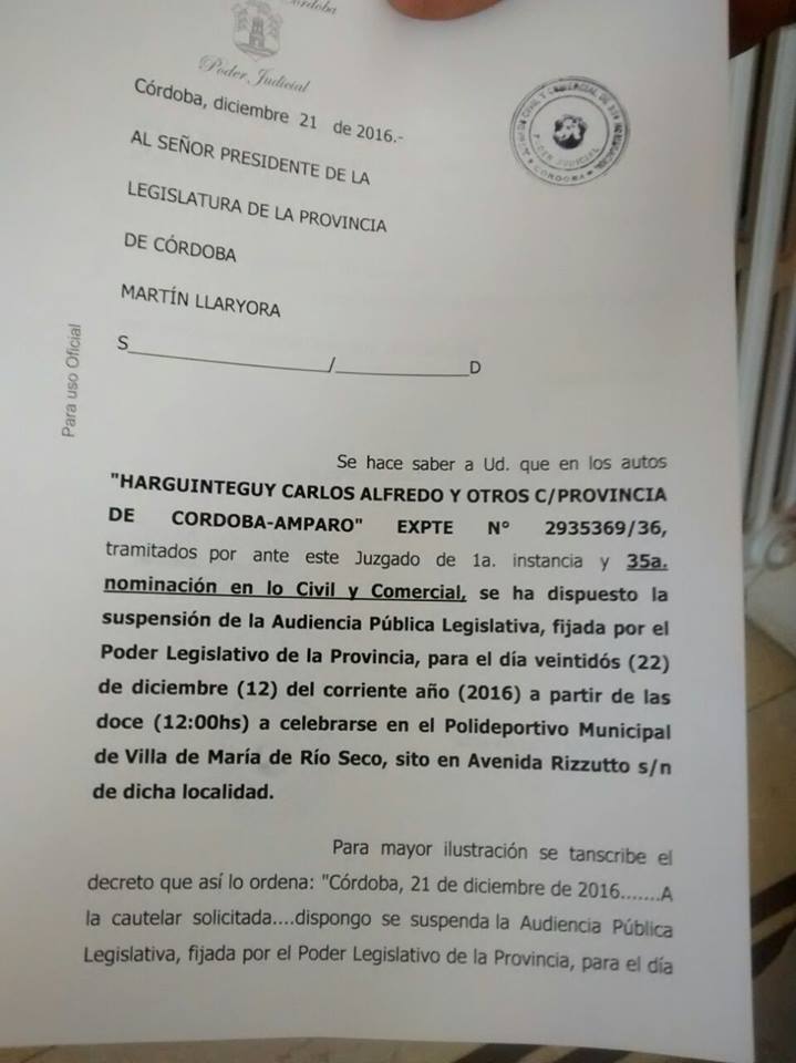 hizo lugar 