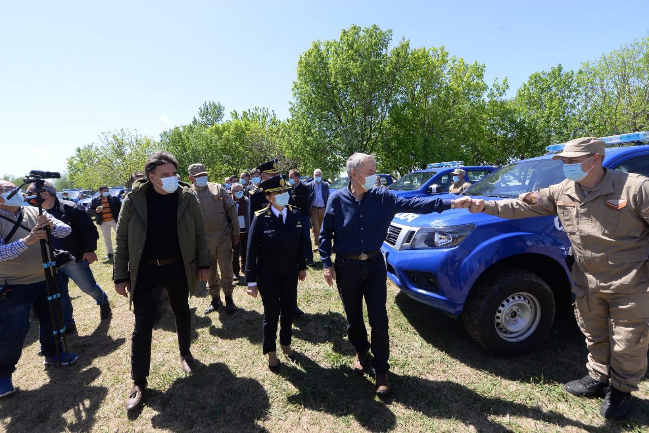 Schiaretti Mosquera Zarate entrega de patrullas rurales