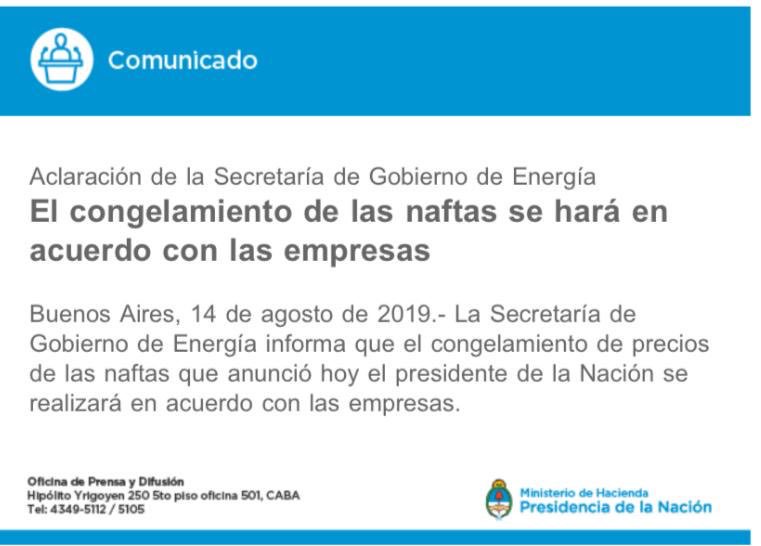 Comunicado