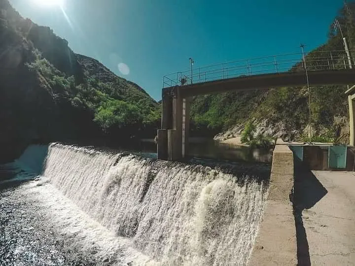 Bajante del río Anisacate (Twitter Mariano Vera)
