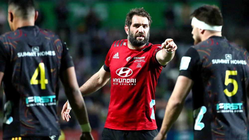 El segunda línea Sam Whitelock con 150 partidos en los Crusaders fue protagonista ante los Chiefs