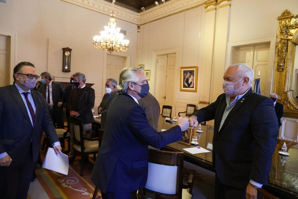 encuentro de fernandez con industriales de la carne