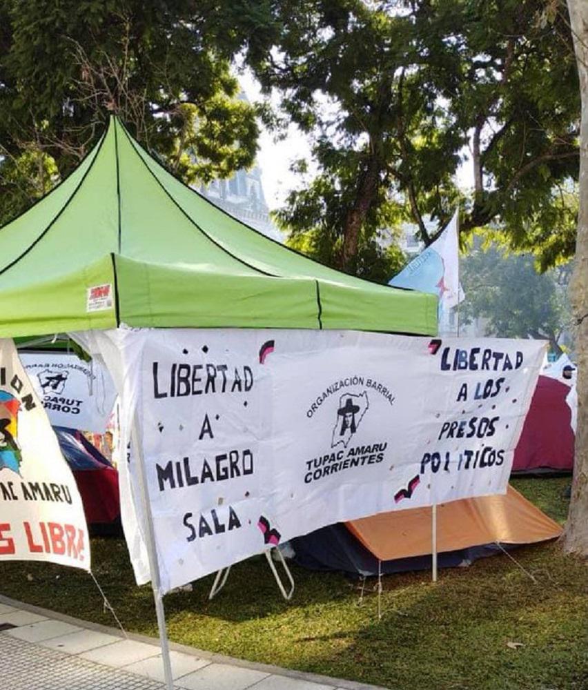 acampe por la libertad a milagro sala Foto Gentileza CMS (1)