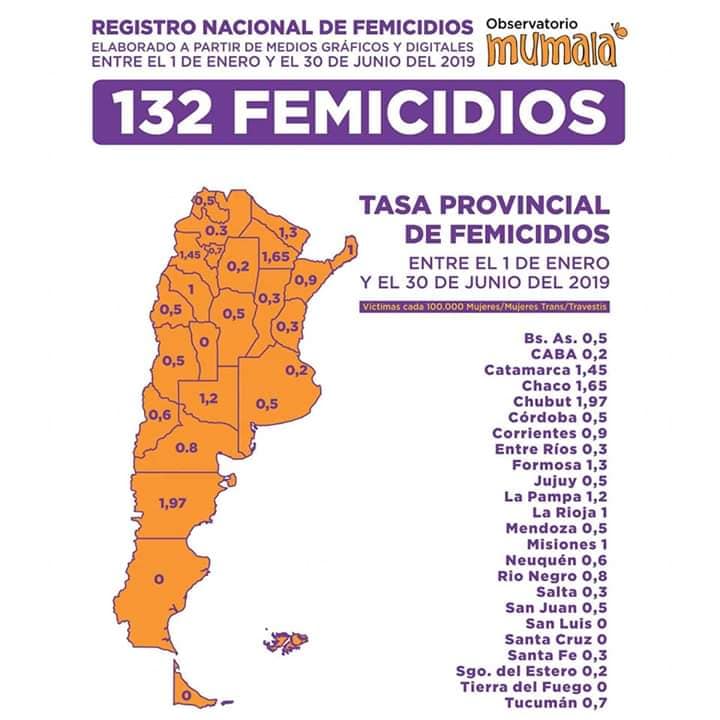 femicidios primer semestre 2019 dos by Mumala
