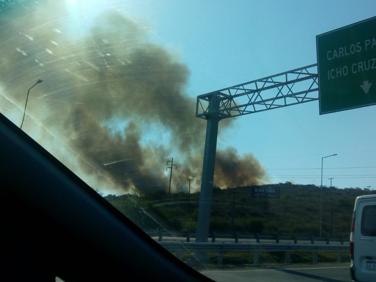 Incendio en Carlos Paz b gentileza Incendio en Carlos Paz b gentileza