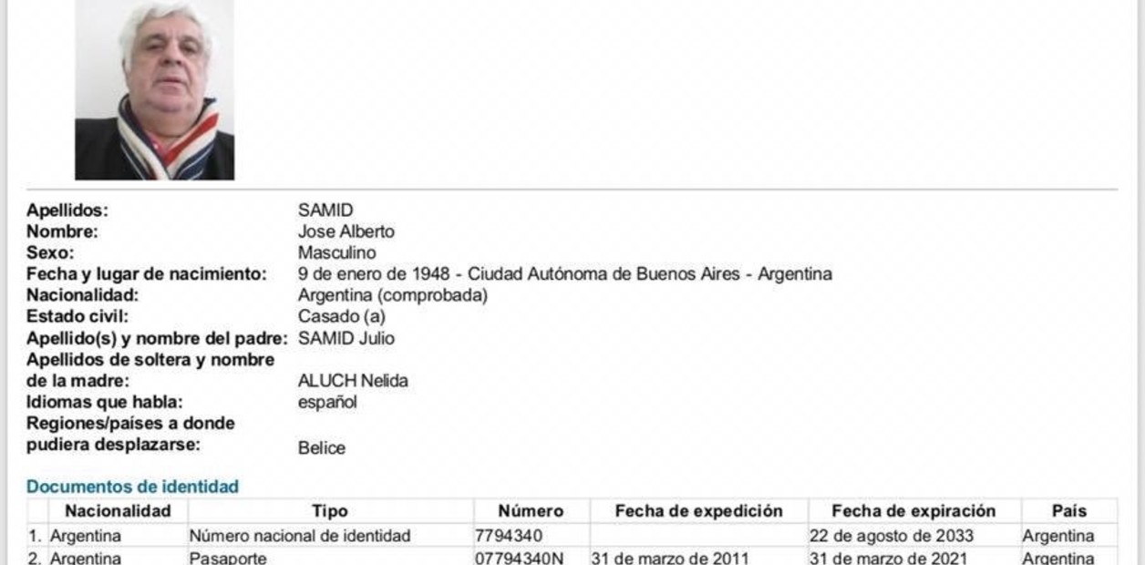 Alberto Samid Interpol