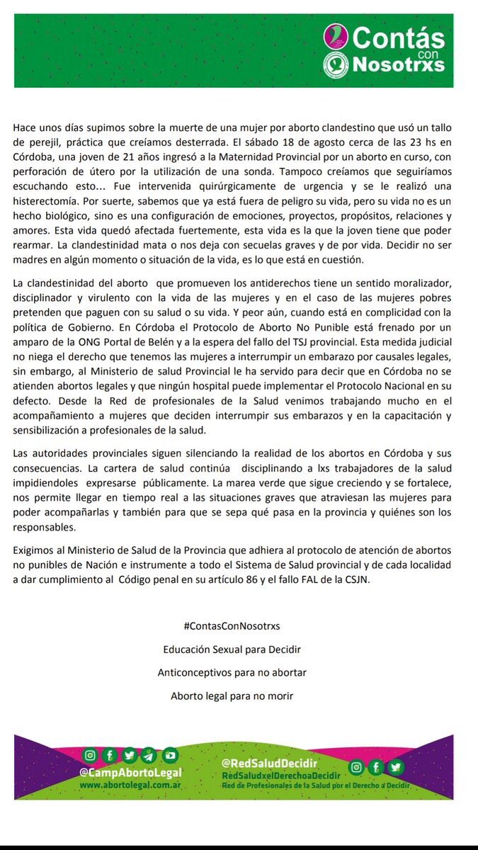comunicado