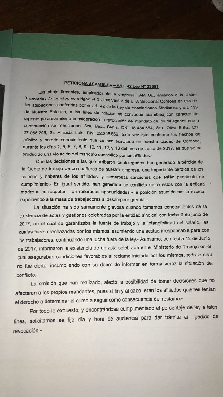 pedido choferes 