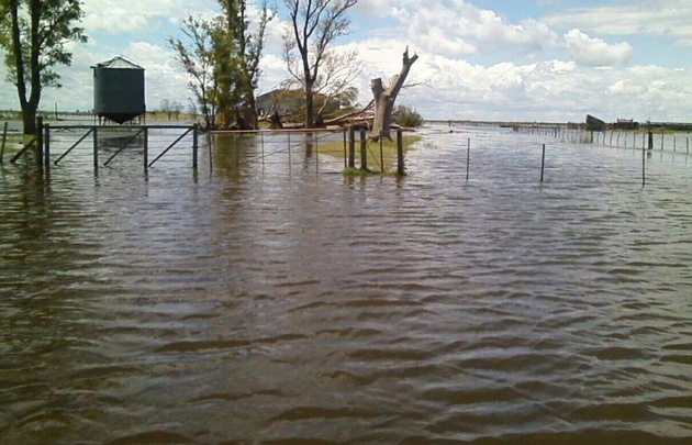 inundaciones en el sur cordobés