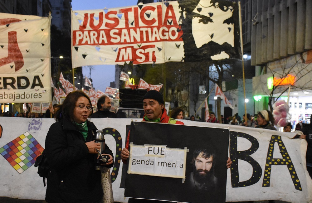 Marcha Santiago Maldonado CBA Diego Roscop