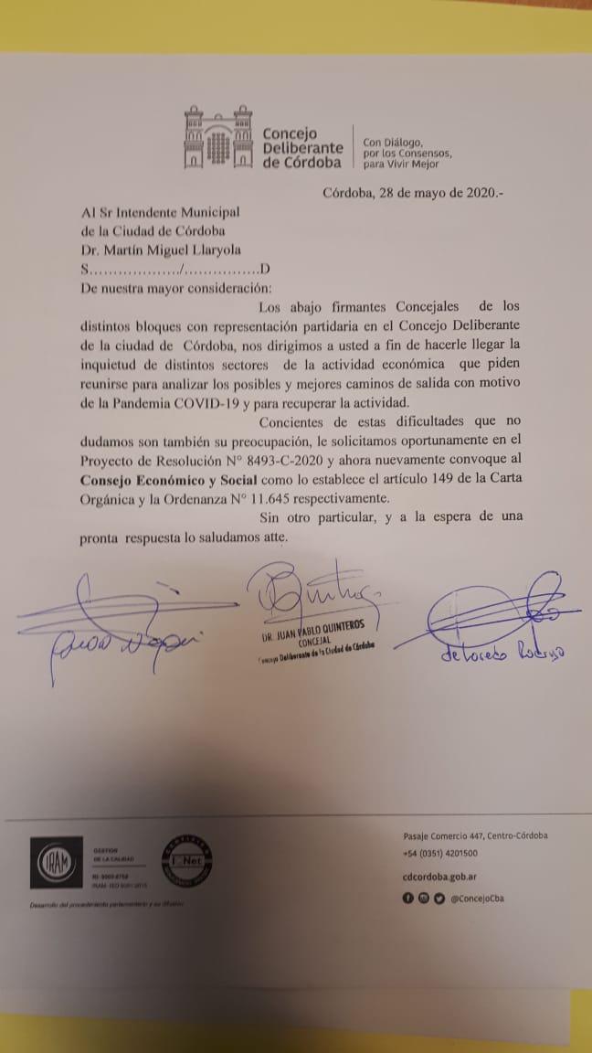 carta a llaryora carta a llaryora