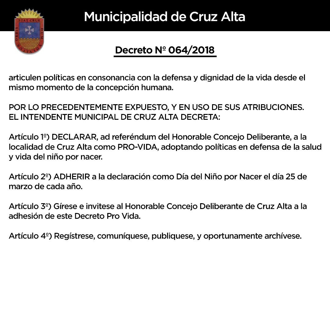 decreto Cruz Alta pro vida 2