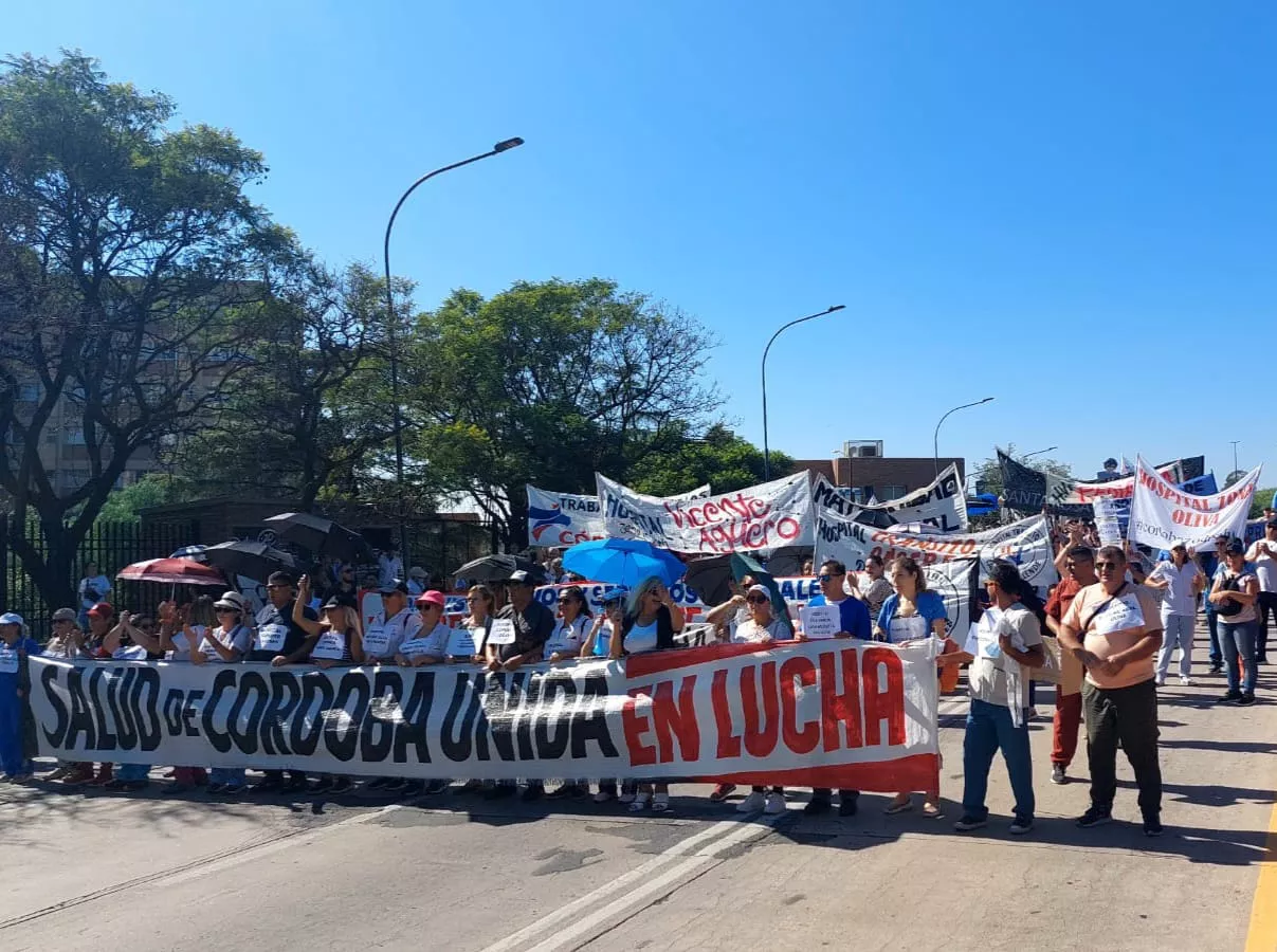 Movilización del personal de salud en Córdoba (UTS)