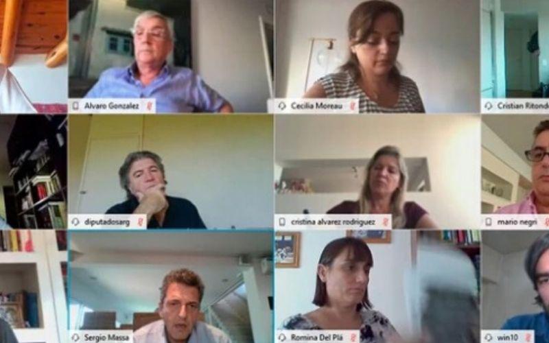 Diputados reunión virtual