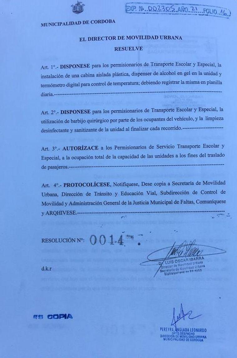 Resolucion Sec de Movilidad Urbana Cadena 3