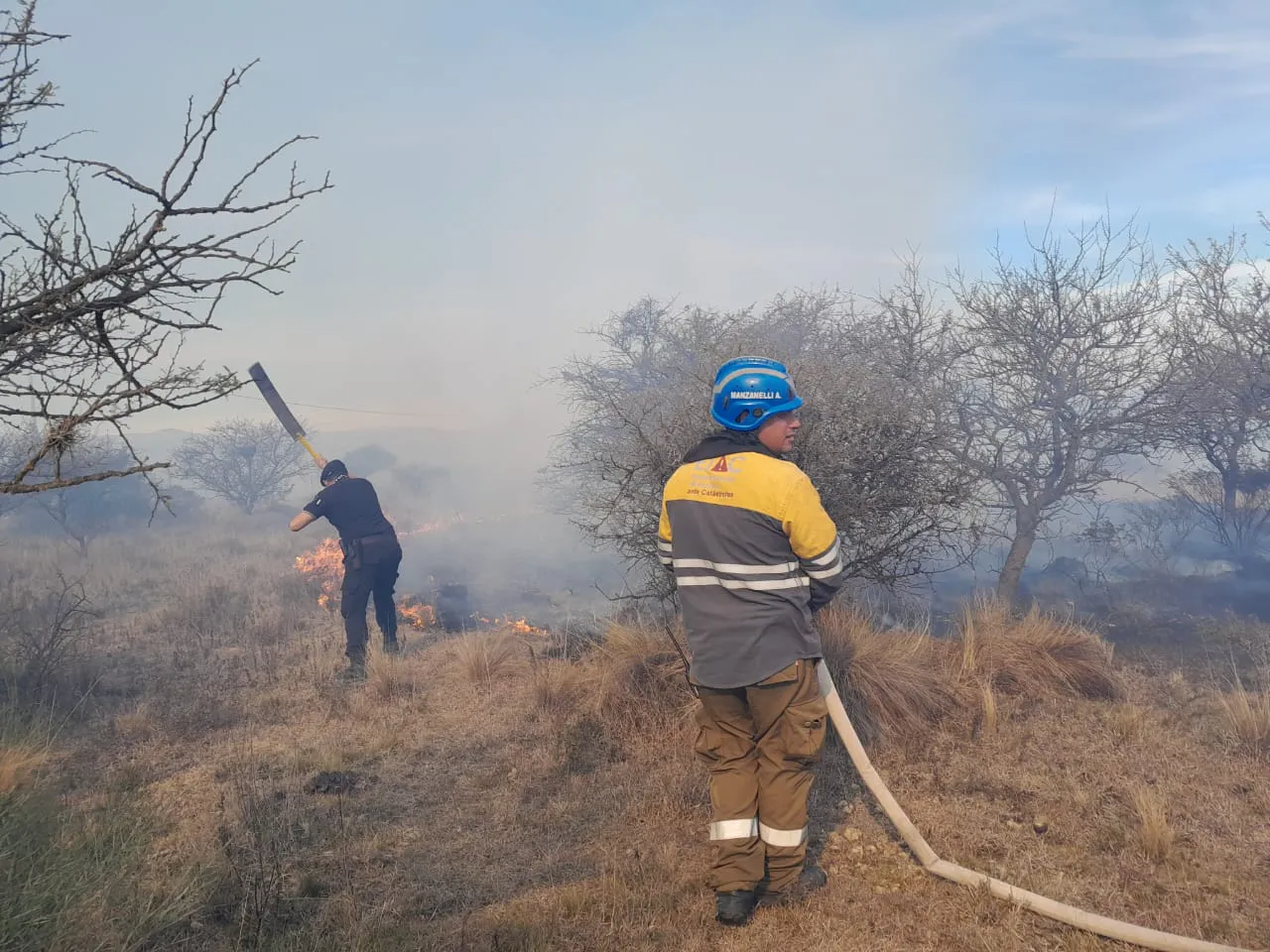 incendio en la zona de San Ignacio