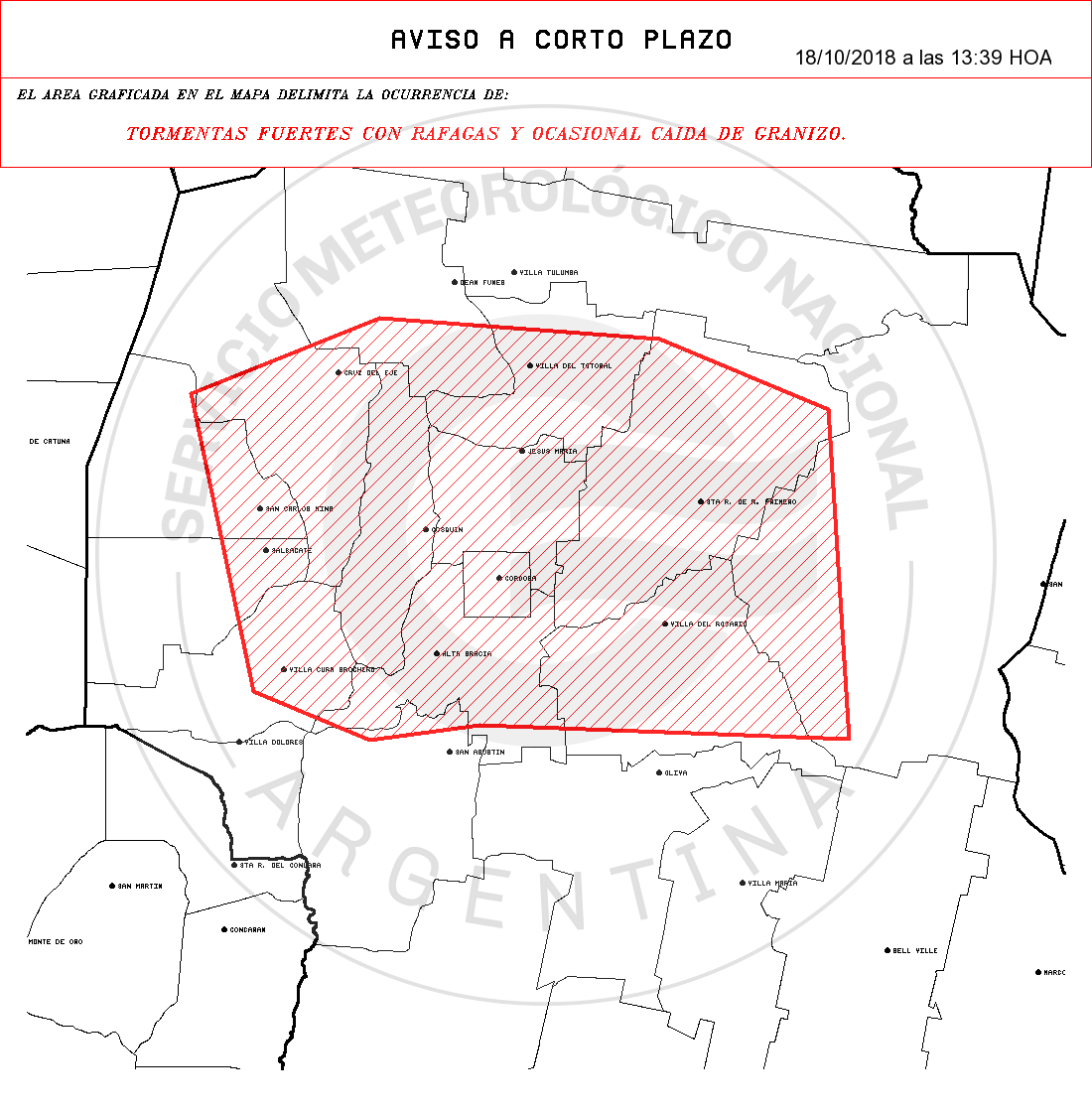 aviso a corto plazo smn