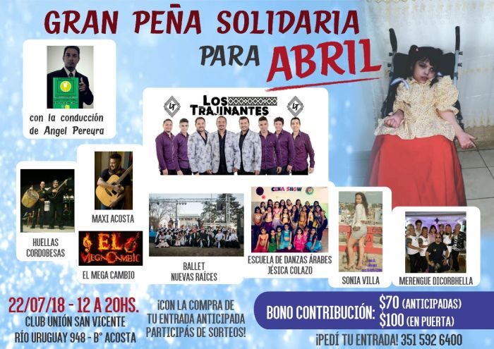 Peña solidaria Abril