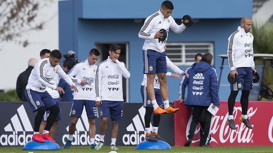 Mascherano practica