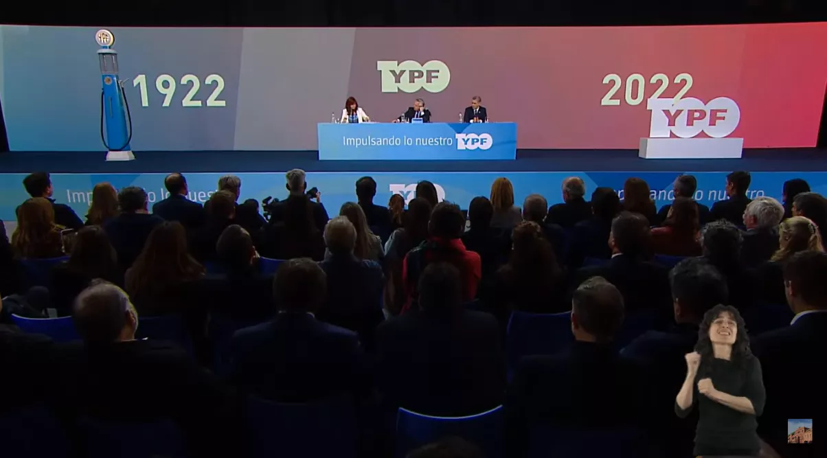 100 años YPF Captura Pantalla