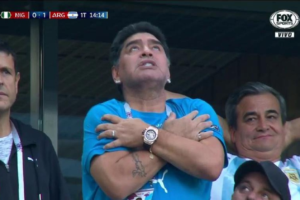 Maradona gol messi argentina nigeria 2