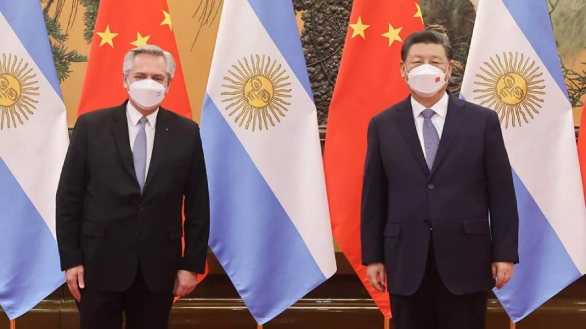 Alberto F y presidente chino by Télam