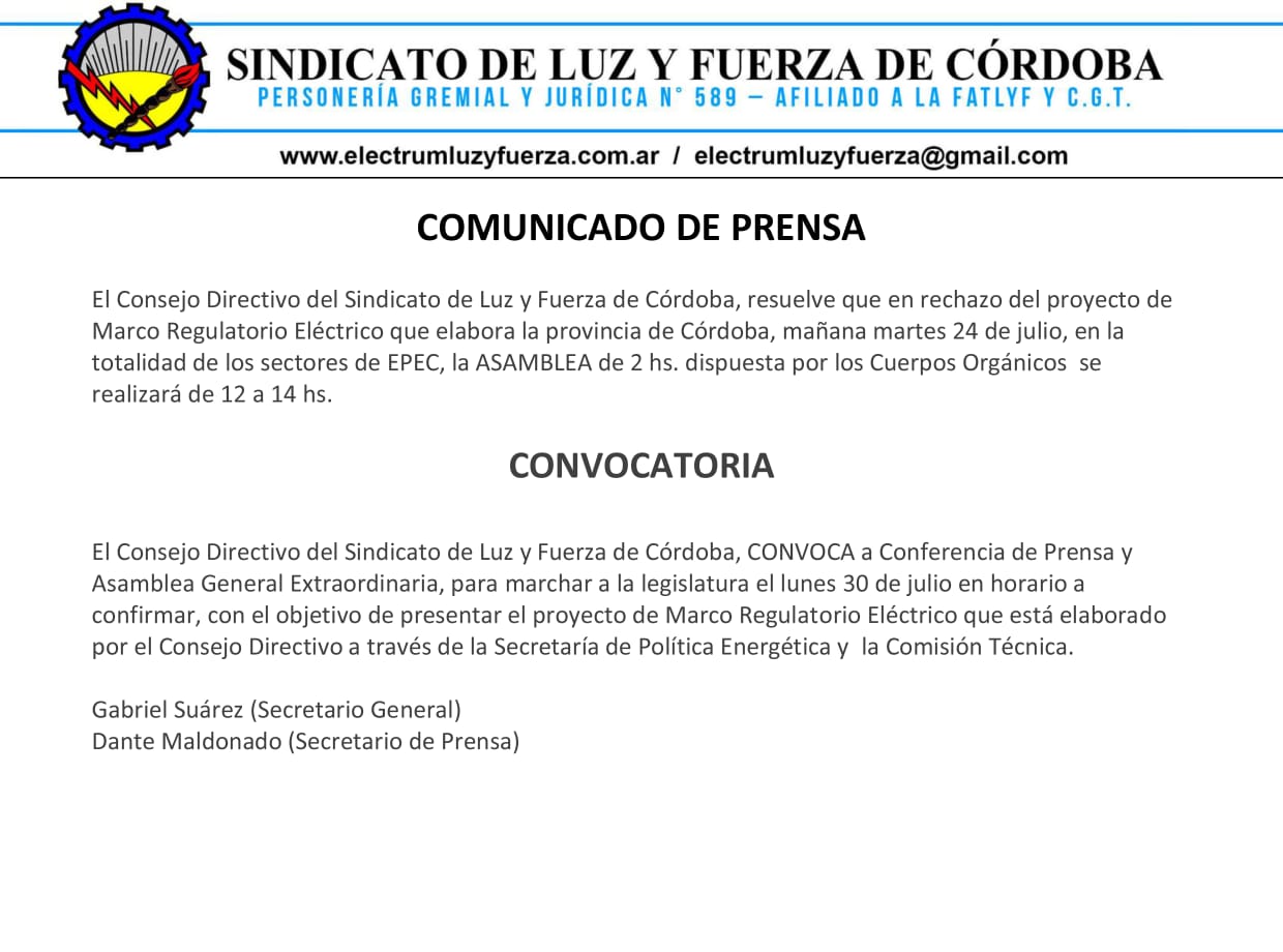 comunicado lyf