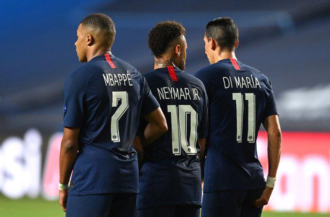 psg neymar mbappé di maria