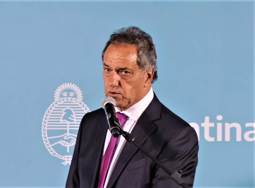 Daniel Scioli jura como ministro de Desarrollo Productivo (Twitter Alberto Fernández)