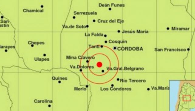 sismo en Córdoba