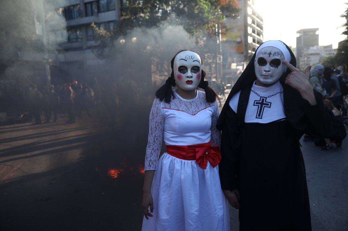chile protestas by AP