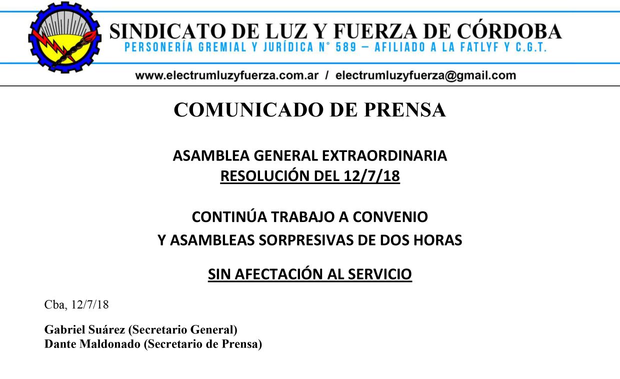 lyf comunicado