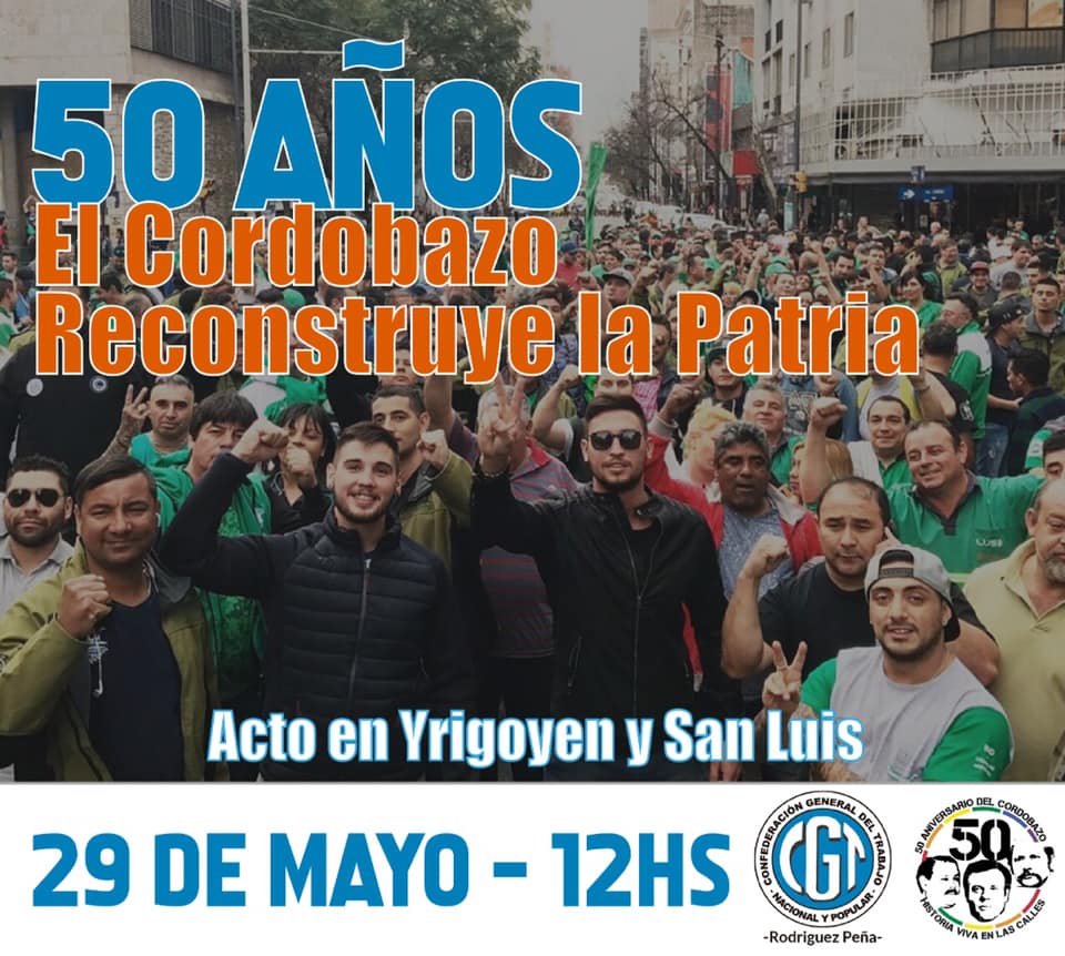 Cordobazo CGT Rodriguez Peña