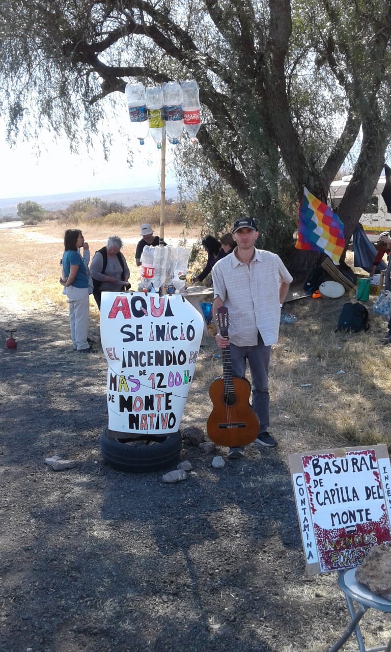 Protesta contra basural en Capilla del Monte