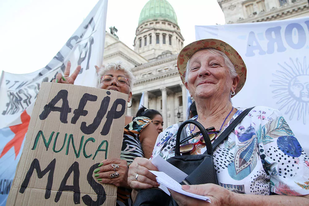 Marcha moratoria previsional © NA