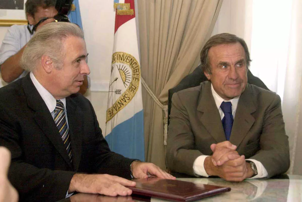 De la Sota y Reutemann. El cordobés fue el elegido por Duhalde para ser candidato en 2003, pero su imagen nacional nunca despegó.