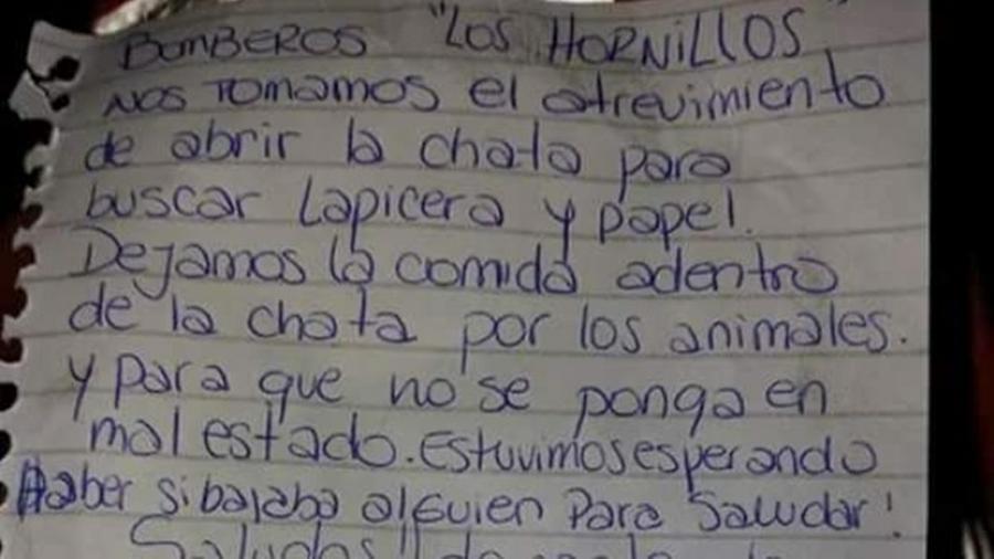 carta bomberos