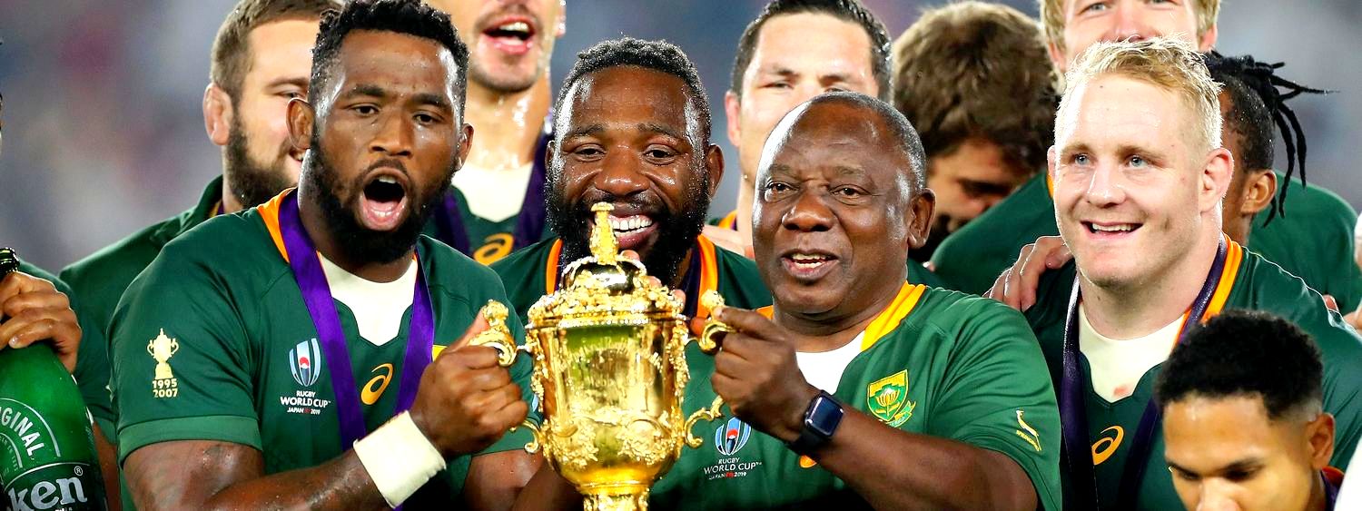 Euforia en los Springboks campeones mundiales en Japón 2019 al vencer a Inglaterra