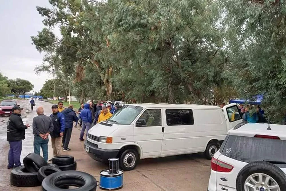 Conflicto Atanor en enero 2023 foto Facebook Sind Ind Quínicas