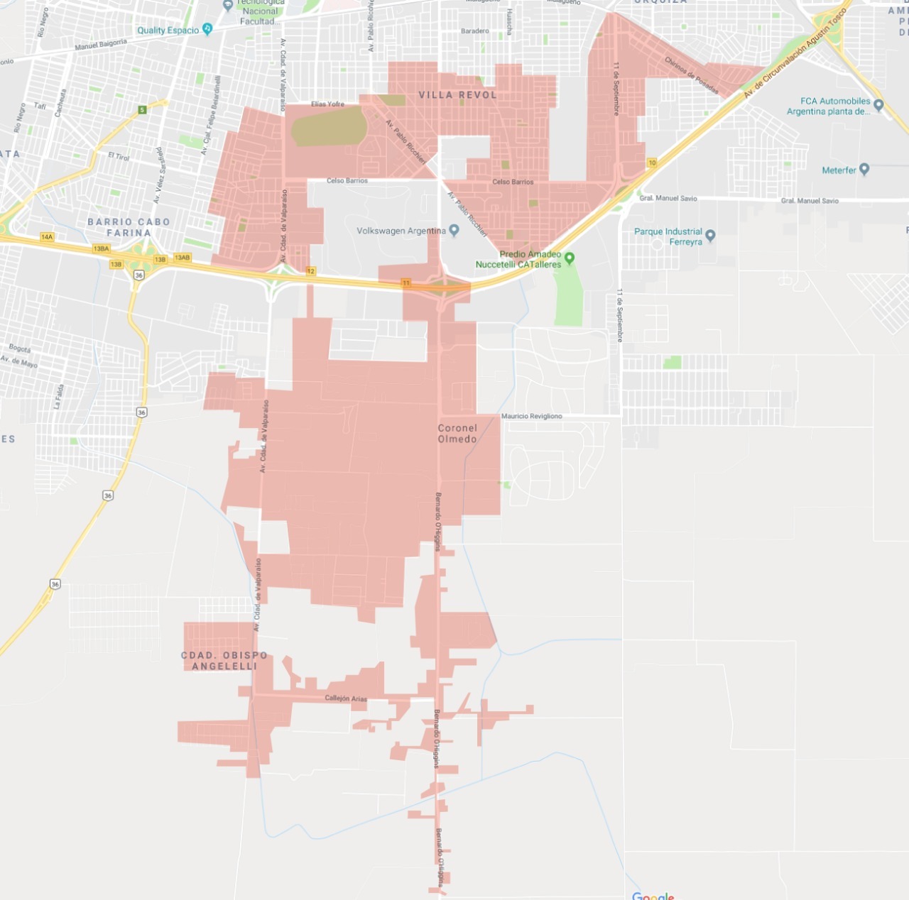 mapa cortes Epec  