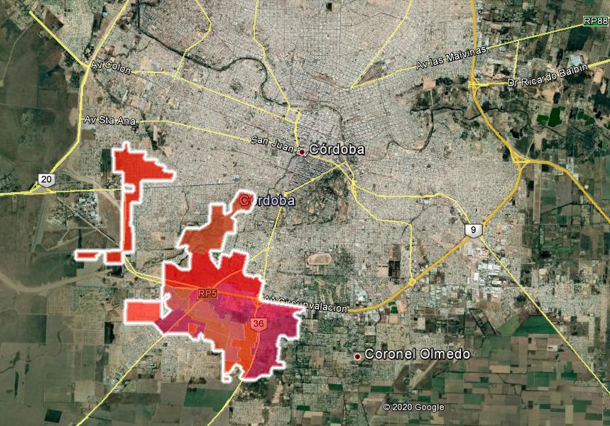 area de corte