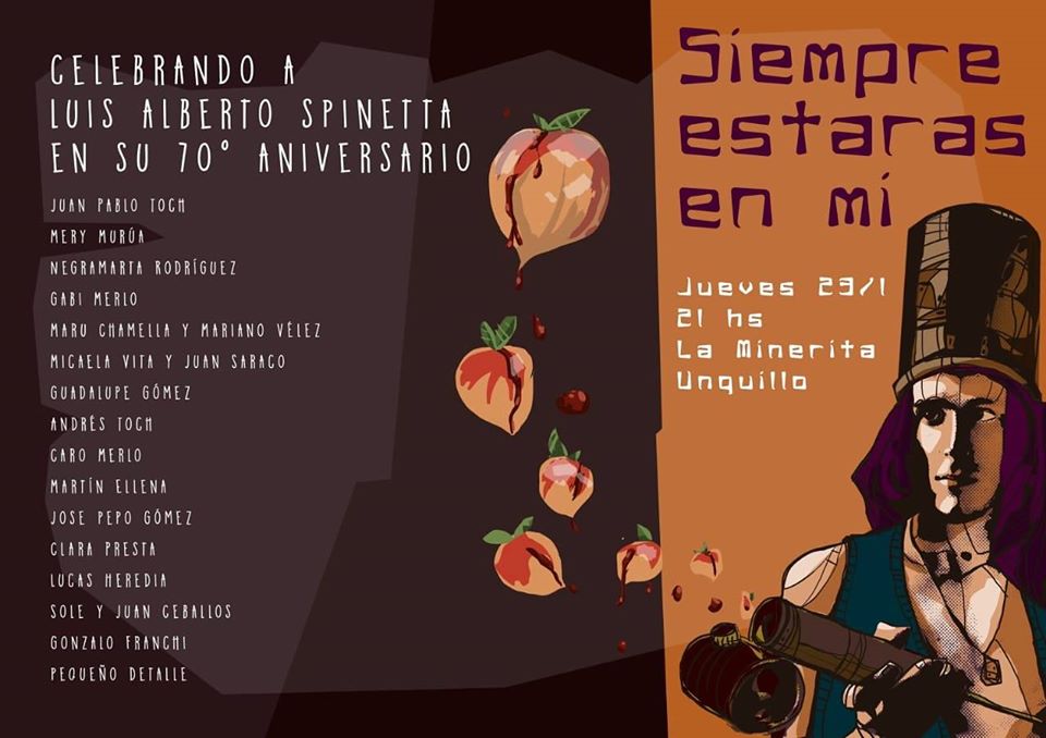 Homenaje a Spinetta en La Minerita